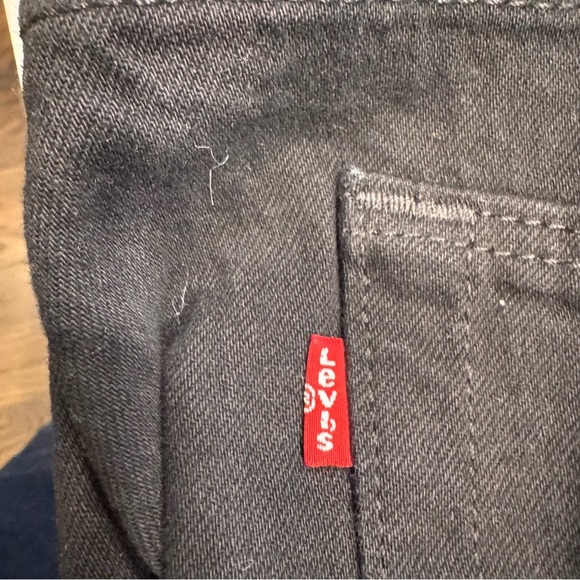 NWT Levi's 501 Men's Button Fly Straight Leg Denim Jeans, Black Sz 42X30 - Picture 6 of 9